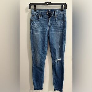 GAP True Skinny Jeans Waist Size 25/Size 0